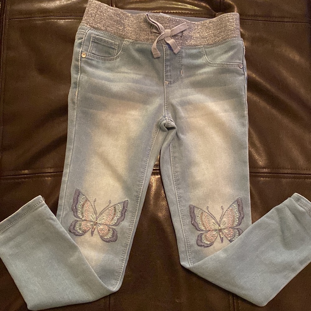 Girls Butterfly Jeggings